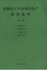 最新化工中小项目生产技术资料  第1辑  真理发明  实用技术  工艺配方  项目可行