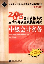 2005年会计资格考试应试指导及全真模拟测试  中级会计实务