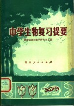 中学生物复习提要