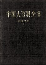 中国大百科全书  中国文学  1