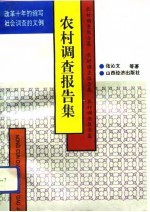 农村调查报告集