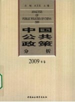 中国公共政策分析  2009年卷