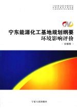 宁东能源化工基地规划纲要环境影响评价  分报告