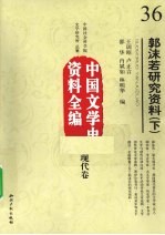 郭沫若研究资料  下  中国文学史资料全编  现代卷