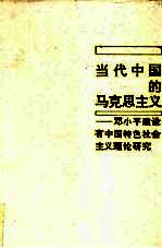 当代中国的马克思主义  邓小平建设有中国特色社会主义理论研究