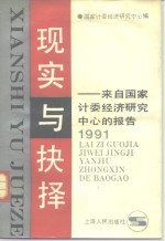 现实与抉择  来自国家计委经济研究中心的报告  1991