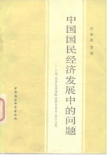 中国国民经济发展中的问题  中美“经济发展战略抉择讨论会”报告文集