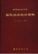 河南省焦作市国民经济统计资料  1991