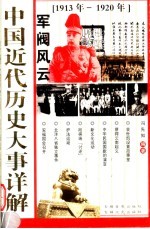 中国近代历史大事详解  军阀风云  1913-1920