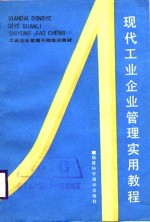 工业企业管理干部培训教材  现代工业企业管理实用教程