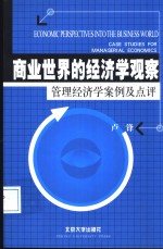 商业世界的经济学观察  管理经济学案例及点评