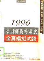 1996会计师资格考试全真模拟试题 适合AB类