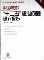 中国城市“十二五”核心问题研究报告  2