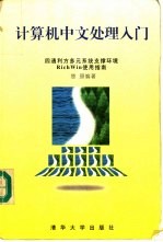 计算机中文处理入门 四通利方多元系统支撑环境RichWin使用指南