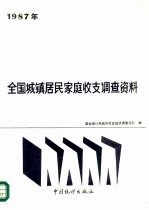 1987年全国城镇居民家庭收支调查资料