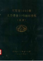 河南省1990年人口普查10%抽样资料  提要