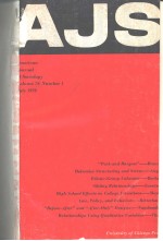 AMERICAN JOURNAL OF SOCIOLOGY VOL.76 NO.1-3   1970