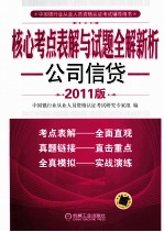 核心考点表解与试题全解新析  公司信贷