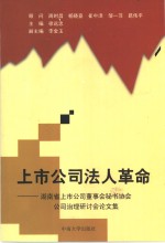 上市公司法人革命  湖南省上市公司董事会秘书协会公司治理研讨会论文集