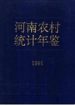 河南农村统计年鉴  1991