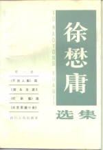 徐懋庸选集  第1卷  《不惊人集》选  《街头文谈》  《打杂集》选  《文艺思潮小史》