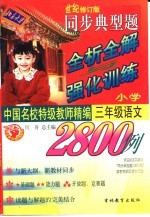 中国名校持级教师精编  同步典型题全析全解与强化训练2800例  小学语文·三年级