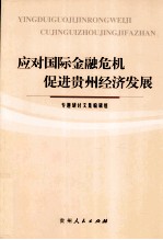 应对国际金融危机促进贵州经济发展