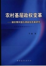 农村基层政权变革  新时期中国乡镇政权改革研究