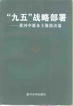 “九五”战略部署  黄河中游水土保持决策