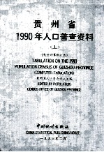 贵州省1990年人口普查资料  电子计算机汇总  上