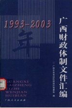 1993-2003年广西财政体制文件汇编