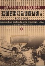 民国时期社会调查丛编  二编  近代工业卷  下