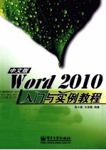 Word 2010中文版入门与实例教程  中文版