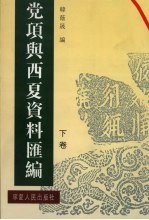 党项与西夏资料汇编  下