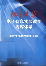 北京大学电子信息实验教学内容体系