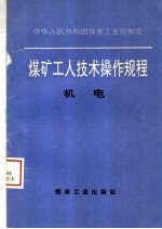 煤矿工人技术操作规程  机电