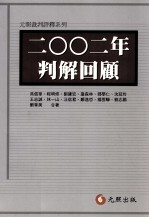 2002年判解回顾