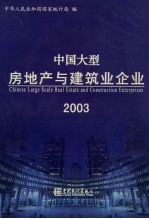 中国大型房地产与建筑业企业  2003