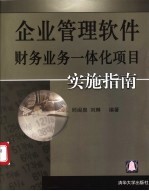 企业管理软件财务业务一体化项目实施指南