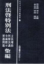 刑法暨特别法立法理由  判解决议  令函释示  实务问题汇编