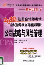 2010年注册会计师考试应试指导及全真模拟测试  公司战略与风险管理