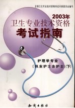 2003年卫生专业技术资格考试指南  护理学专业  执业护士含护士  下