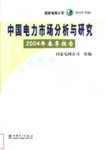 中国电力市场分析与研究  2004年春季报告