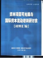 资本项目可兑换与国际资本流动培训研讨会  材料汇编