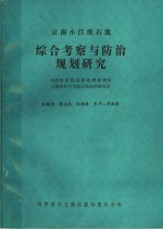 云南小江泥石流综合考察与队治规划研究