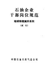 石油企业干部岗位规范  地球物理测井系列  试行