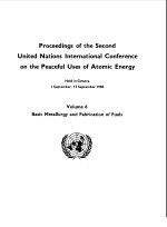 PROCEEDINGS OF THE SECOND UNITED NATIONS INTERANTIONL CONFERENCE ON THE PEACEFUL USES OF ATOMIC ENER