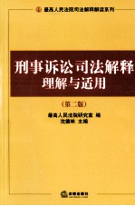 刑事诉讼司法解释理解与适用  第2版