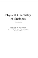 PHYSICAL CHEMISTRY OF SURFACES