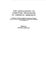 THE APPLICATIONS OF COMPUTER TECHNIQUES IN CHEMICAL RESEARCH